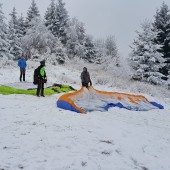 Zimowy Klin-Andrzejówka Paragliding Fly, Startowisko na Klinie