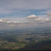 Mieroszów - Śmiałowice Paragliding Fly, Po lewej góra Chełmiec.