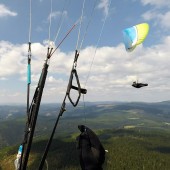 Cerna Hora Paragliding Fly, Wspólne latanie nad górką ;)